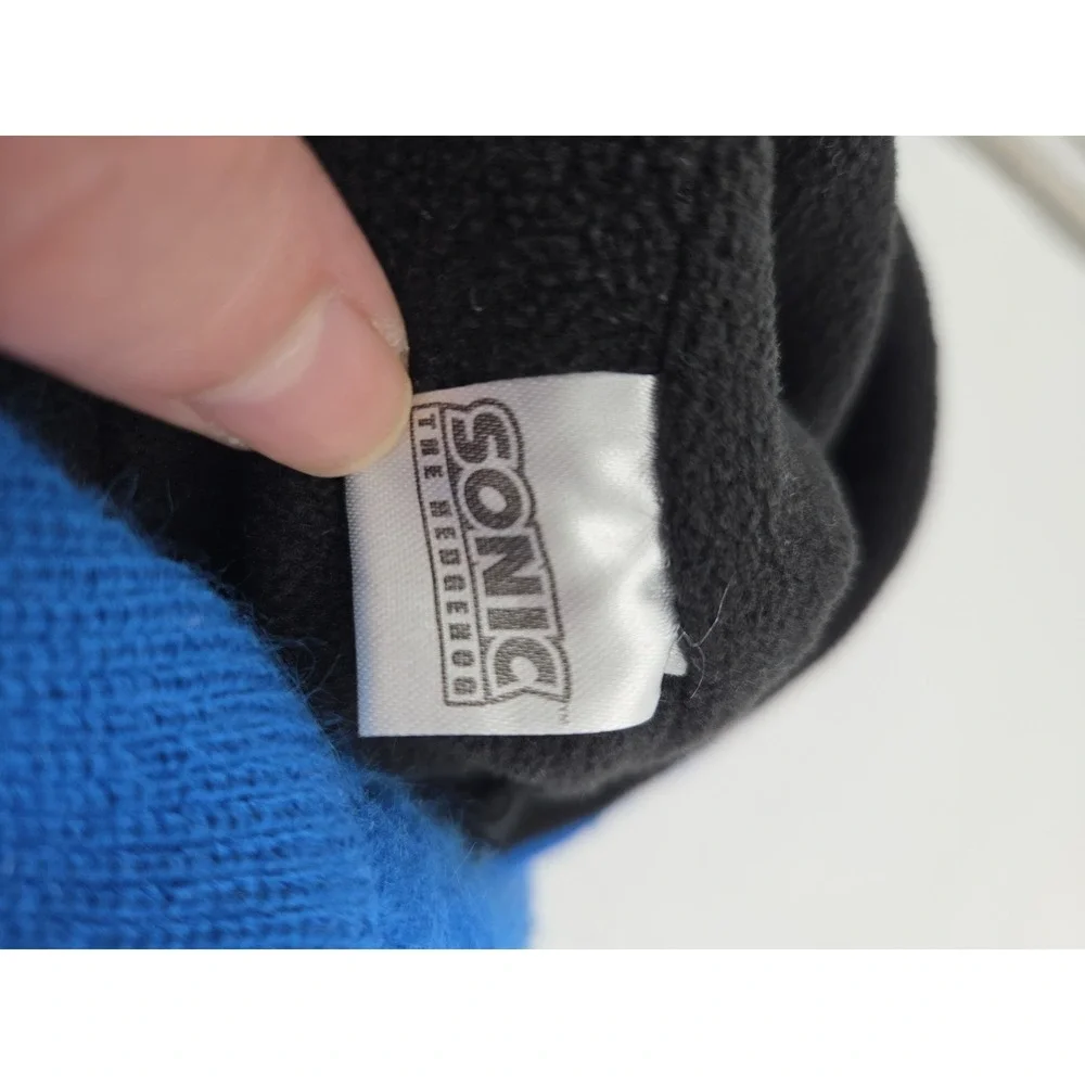 Sonic the hedgehog Hat Blue Braided Winter Sega One Size Genisis